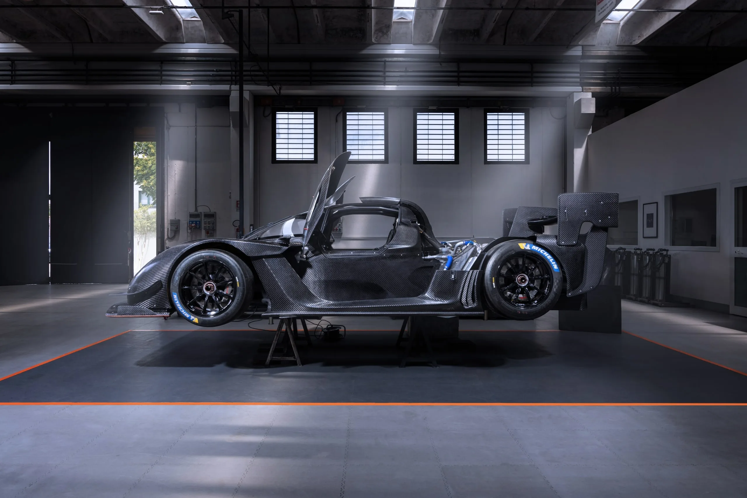 Kalana prototype, side profile in workshop